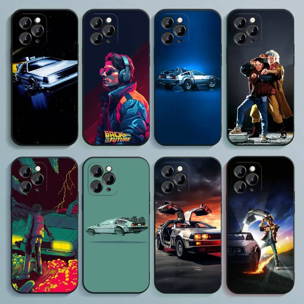 

Movie Back To The F-Future Phone Case For iPhone 17,16,15,14,13,12,Pro,Max,Plus,E,SE4,Air,Mini Black Soft Cover