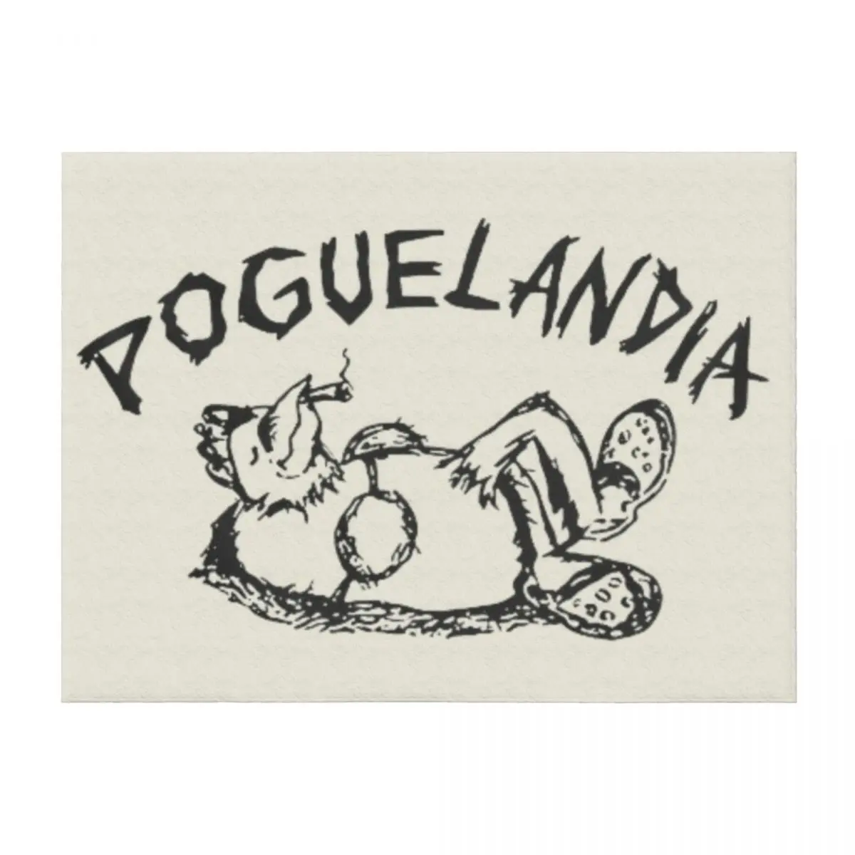 

Poguelandia Flag Throw Blanket Thermal Weighted Custom Soft Plaid Blankets