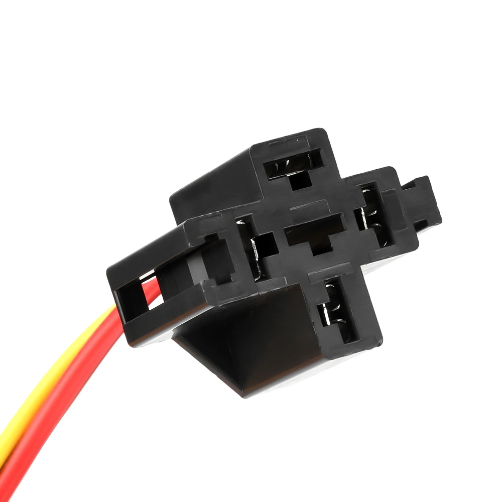 DC 12V 24V Wasserdichtes Automobilrelais JD1914/JD2914 80A 4-polig 5-polig Automobilrelais-Modul Doppelkontakt Kupferstift mit Sockel – Detail 9