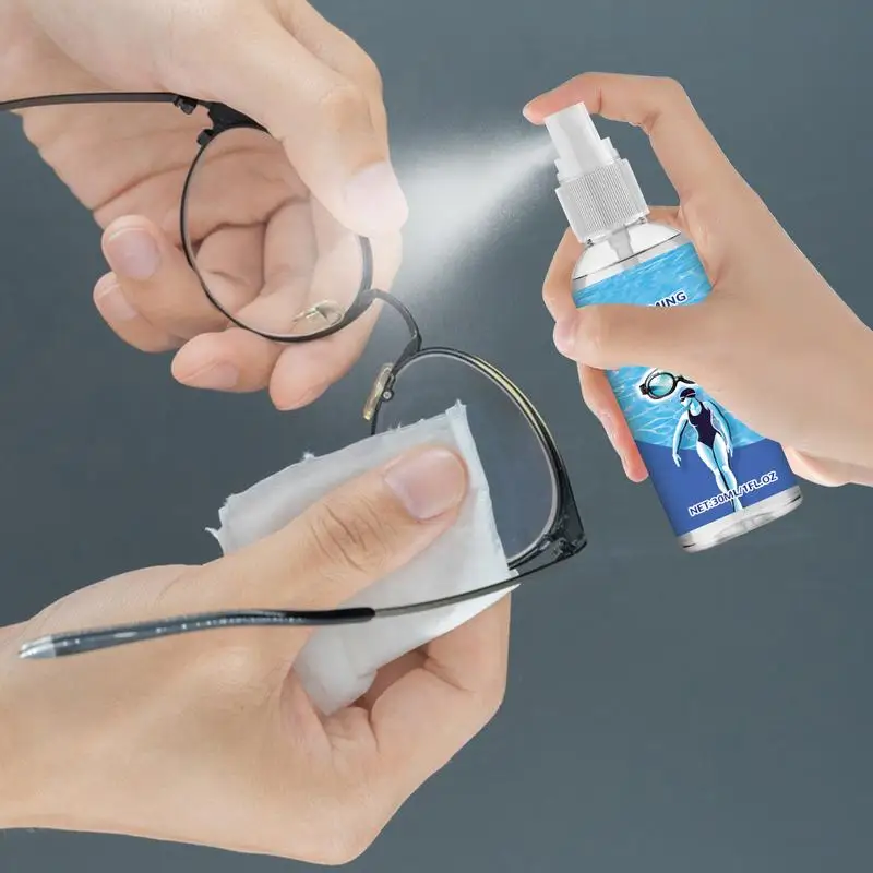 Anti Fog Spray For Glasses Compact Anti-fog Agent Glass Cleaner Defogger Portable Clear Sight Glass Cleaner Long Lasting