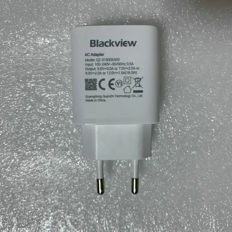 Power Adapter for Blackview Tab 10 Tab 9 Tab 8 Tab 8E Tab A7 Tab 60 Kids Tablet Original 18W Fast Charger EU Plug Type C Cable