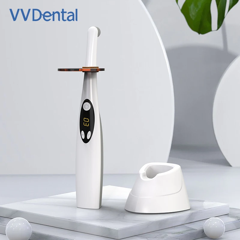 Lampada LED per polimerizzazione Wireless 3 secondi Luce per polimerizzazione 2200 mw/ cm2 Strumenti per attrezzature odontoiatrici