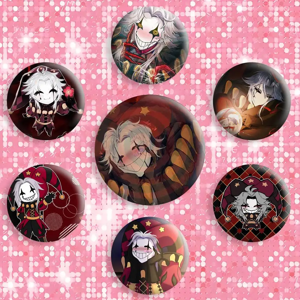 P-Pierrot T-The Freak CircusS Button Pins Backpack Clothing Decor Brooch Badge Jewelry Gifts for Kids