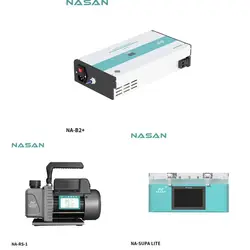 NASAN NA-B2+ Bubble Removing Machine with built-in  Air Compressor Pump NA-RS-1 Primary Vacuum Pump Suit for NA-SUPA LITE