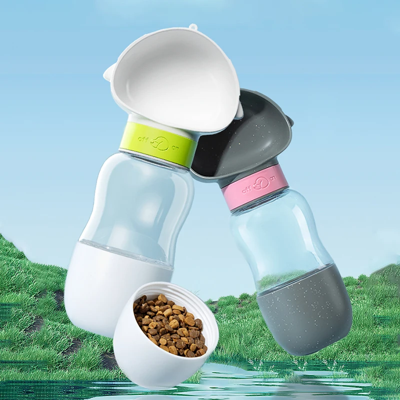 

Funny Penguin Shape Outdoor Dog Water Bottle 2-in-1 Portable High Capacity Pet Water Dispenser Feeder Pets Accessories for Dogs