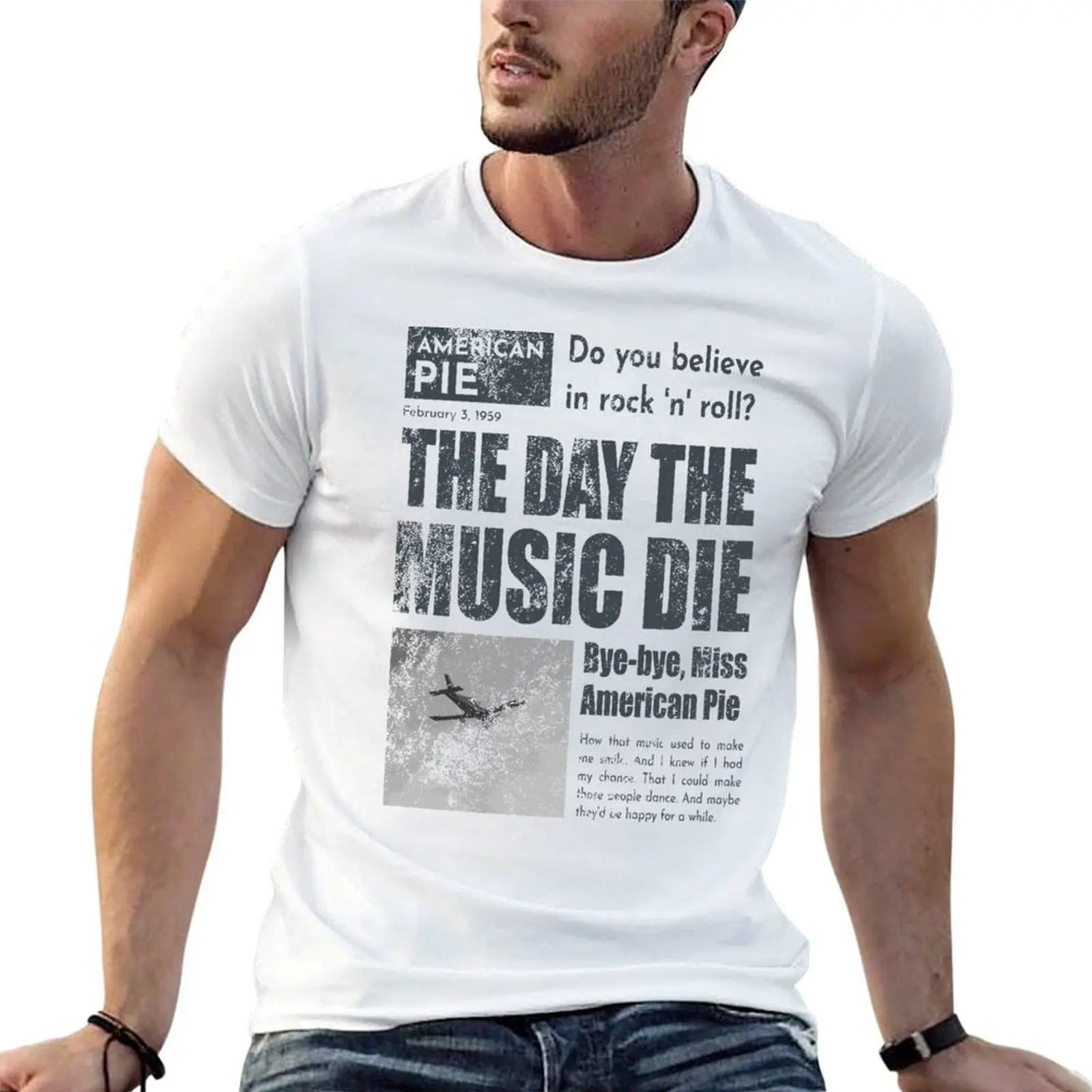 American Pie 70s Rock T-Shirt valentines boutique clothes sublime mens cotton t shirts