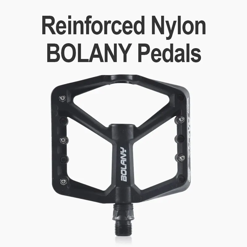 BOLANY Bicycle Pedal Bike Anti-slip Nylon Pedals MTB Ultra Light Sealed Bearing Nylon Pedal Bicycle Accessories