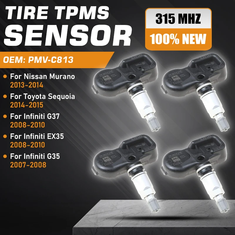 

1/4PCS TPMS For Nissan Murano Z51 2013-2014 Toyota Sequoia 2 gen 2014-2015 Infiniti G37 EX35 2008-2010 G35 Tire Pressure Sensor
