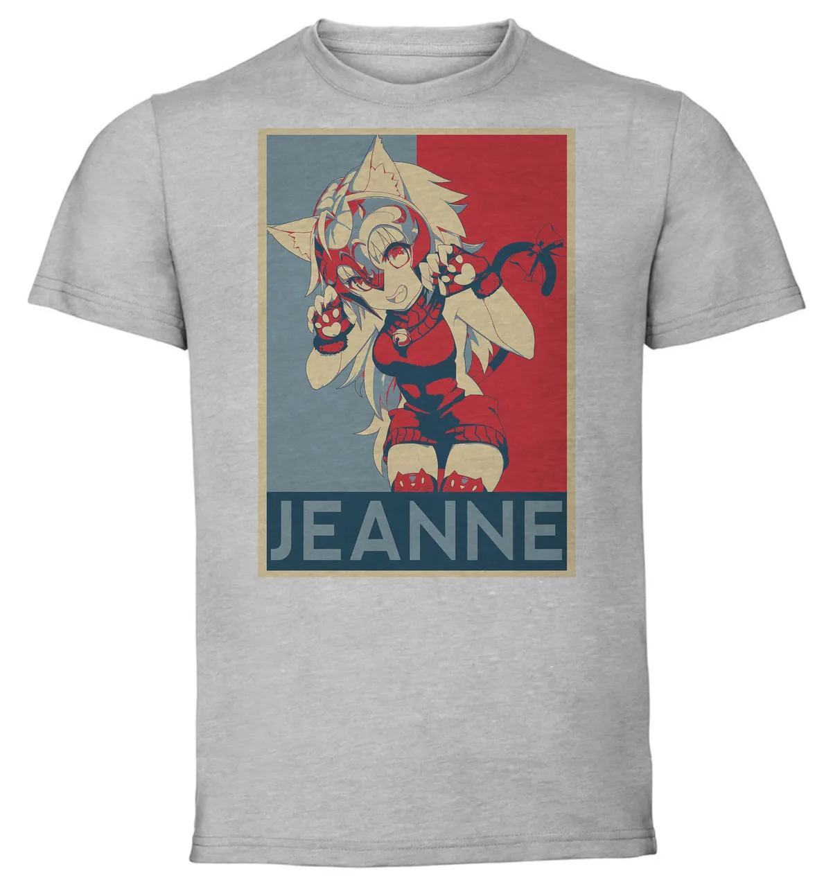 

T-Shirt Unisex - Grey - Propaganda - Fate Grand Order Jeanne Variant Cat