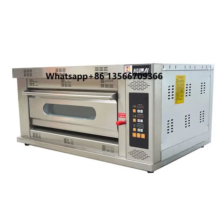 

2025 Deluxe Microcomputer Gas Baking Oven Best Selling 1 Deck 2 Tray with Mini Computer for Bread Pizza Low Price