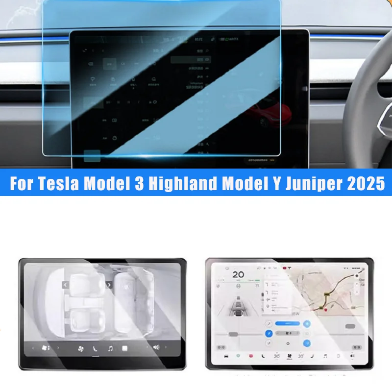 

Tempered Glass Screen Protector For Tesla Model 3 Highland Model Y Juniper 2025 Center Console HD Protection Screen Protecto