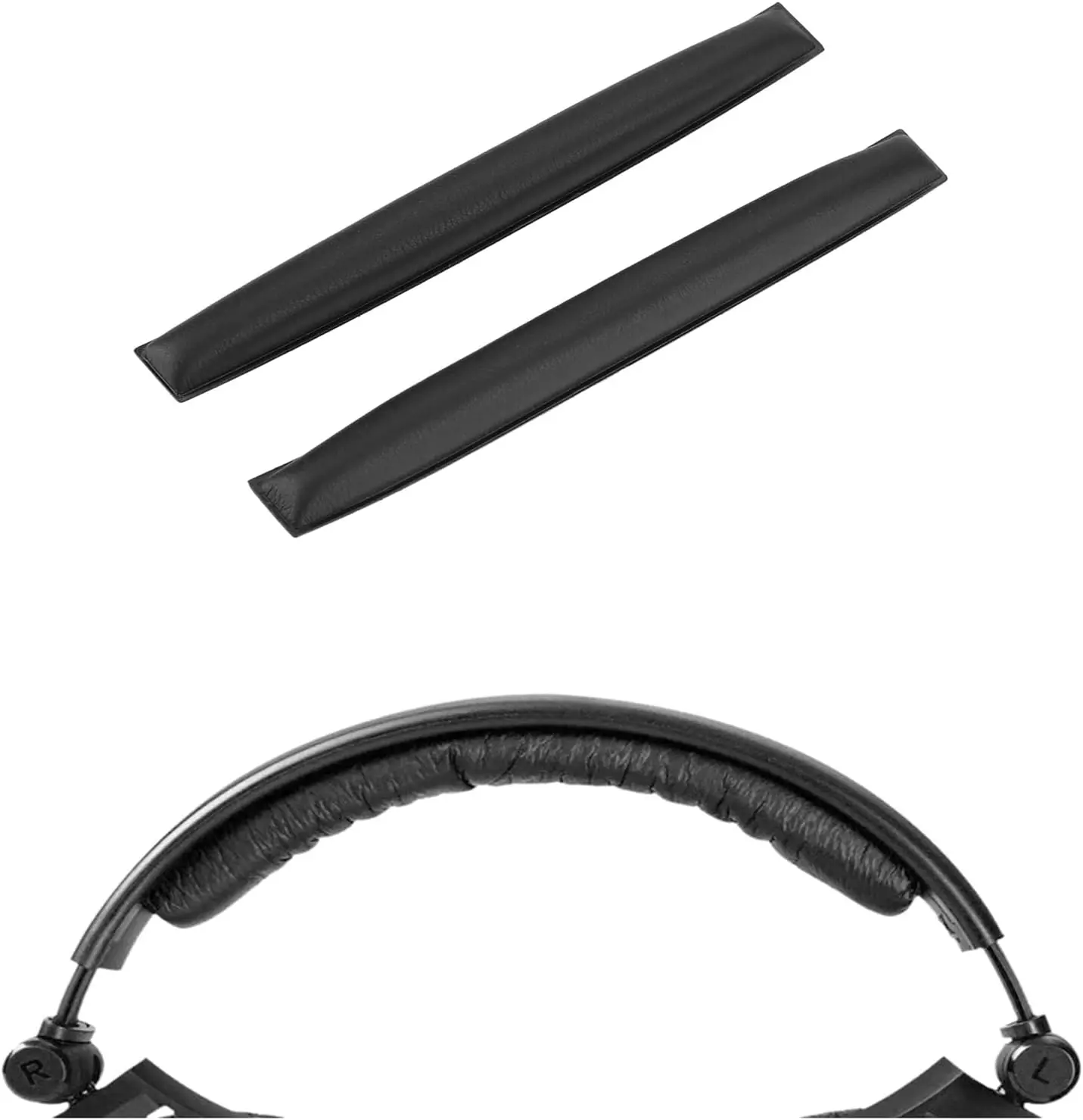 HD25 Headset Headband Cushion Pad for Sennheiser, 2 Pcs Replacement Headset Headband Cover for Sennheiser HD25 PC150 PC151 PC155