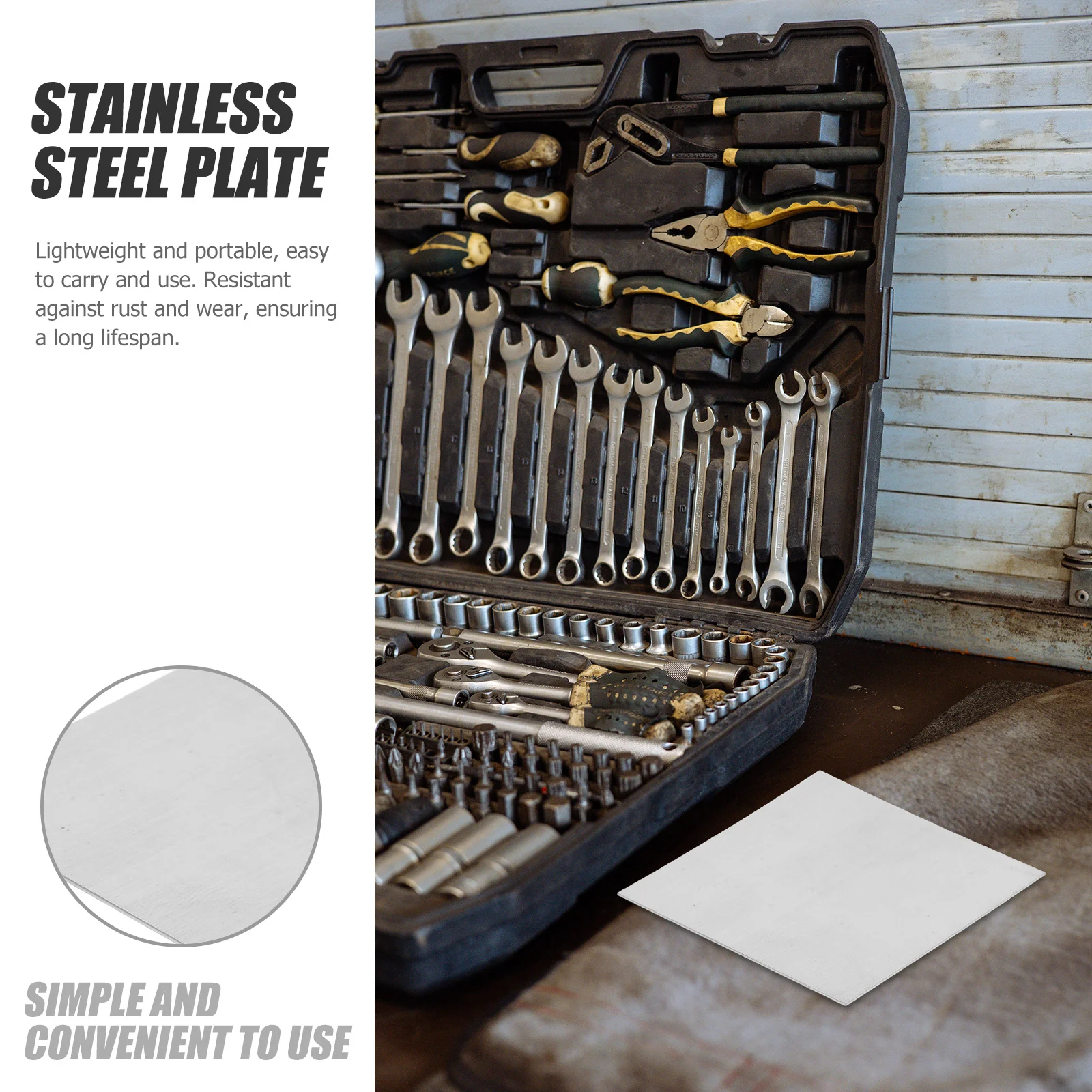 

Stainless Steel Plate Corrosion-Resistant Joining Repair Connector Kitchen Stovetop Metal Sheet Flat Mending Plate DIY Craft