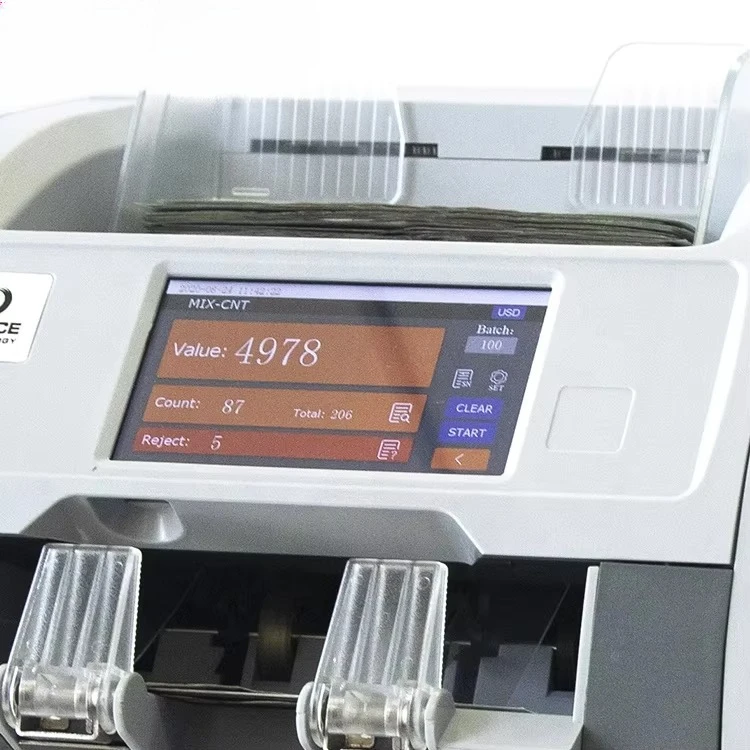 Máquina de contagem contador de contas para banco 15 anos em equipamento bancário máquina contador de dinheiro nota bancária