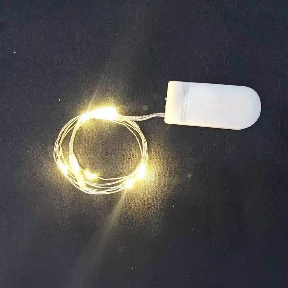 LED Copper Wire String Lights For Wedding Flower Bouquet Cake Gift Box Decor Battery Operated Flexible Fairy Lighting