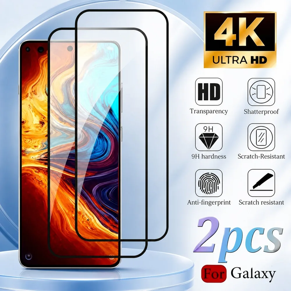 2PCS Tempered Glass For Samsung Galaxy S26 Ultra S26+ Screen Protector For Samsung Galaxy S26 S26 FE Anti-Scratch Anti-Shatter
