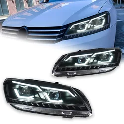 AKD Car Styling for VW Passat B7 Headlights 2011-2016 LED Headlight DRL Hid Head Lamp Bi Xenon Projector Lens Auto Accessories