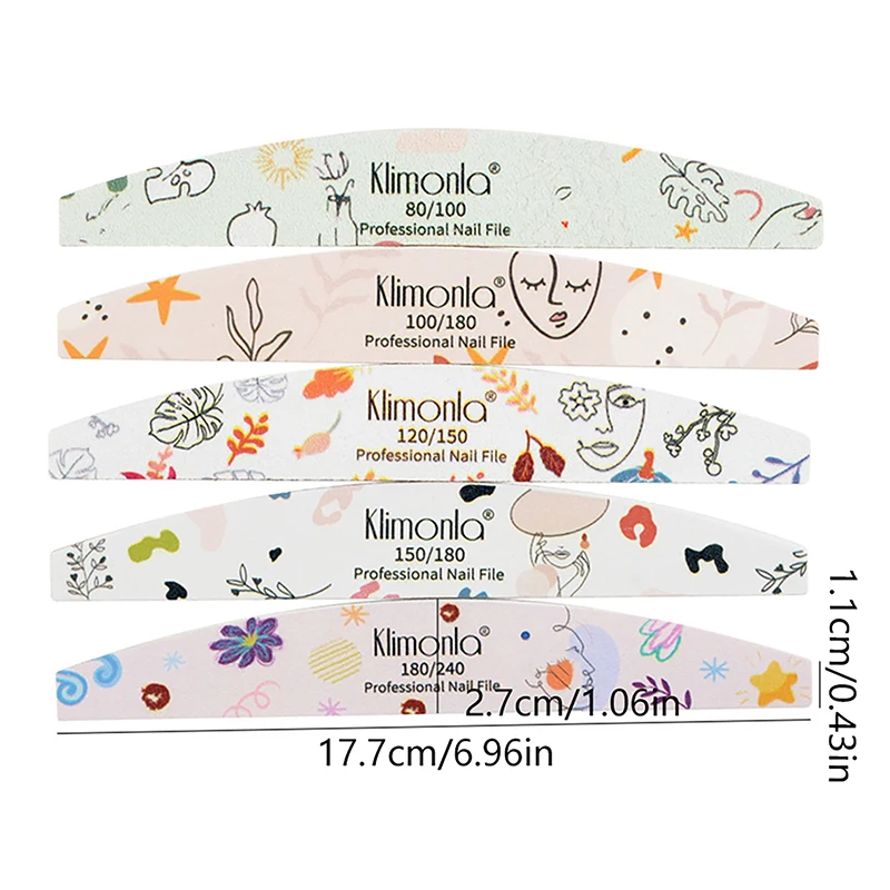 ตะไบเล็บไม้หนา10ชิ้นกระดาษทรายสีสันสดใสตะไบเล็บ100/120/180/240อุปกรณ์ทำเล็บบัฟเฟอร์ขัดแบบมืออาชีพ