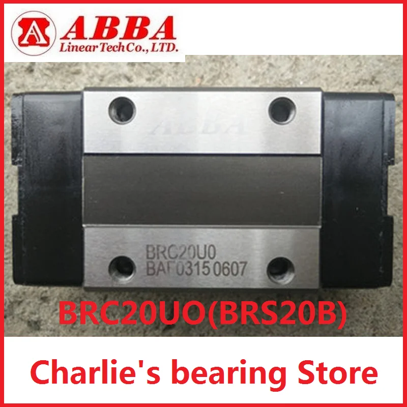 

1pc 100% brand new original genuine Taiwan ABBA Linear bearings BRS20B, slider block BRC20U0, Square slider blocks