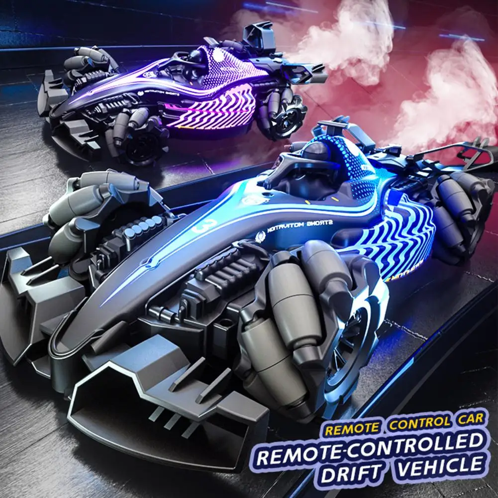 2.4GHz Remote Control Drift Car With Spray Music Light High Speed Four-Wheels Drive Electric Remote Control Car With Spray