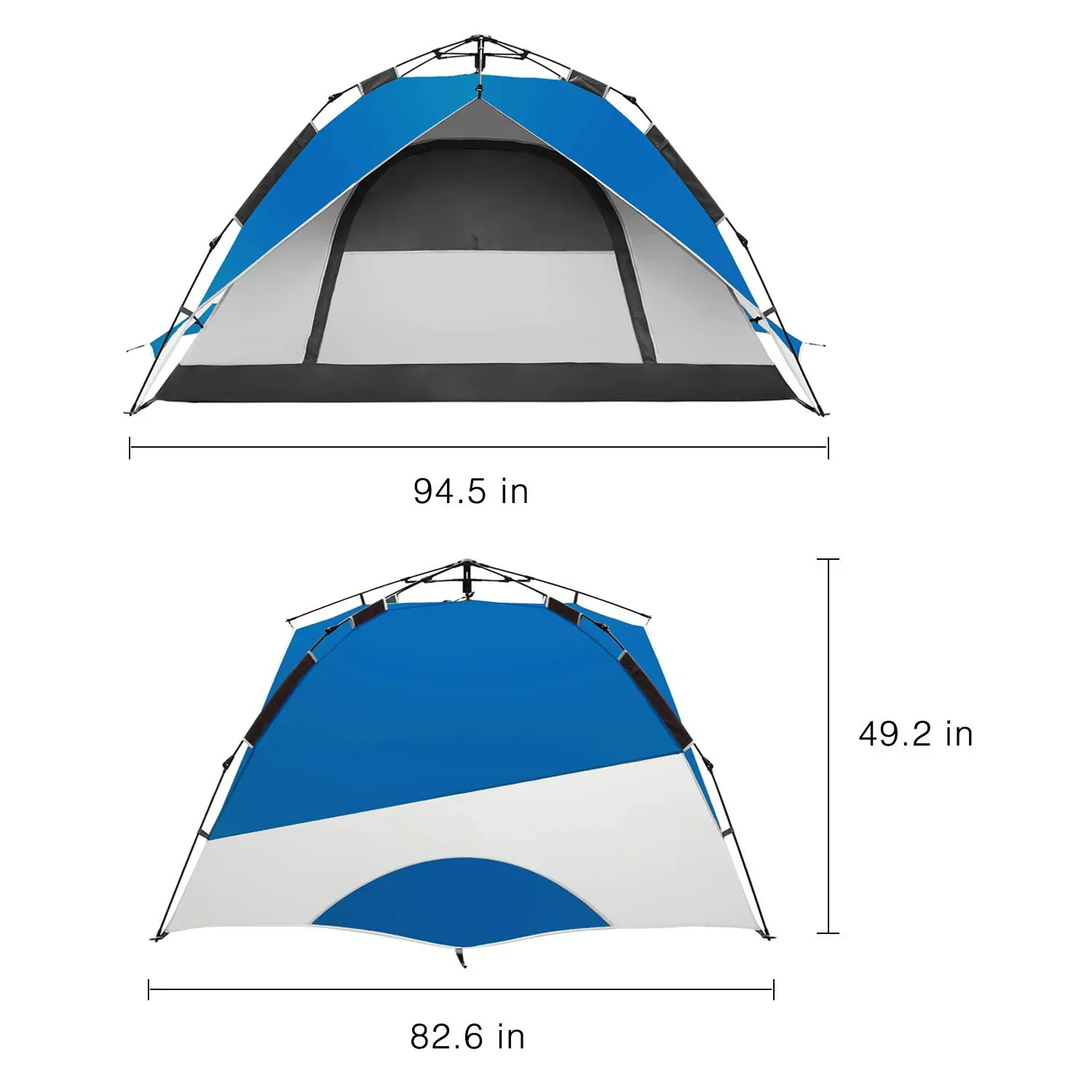 Cheap Shipping Camping Hiking Tent Kids Play Tent 4 Person Wall Waterproof Camp Tent carpas