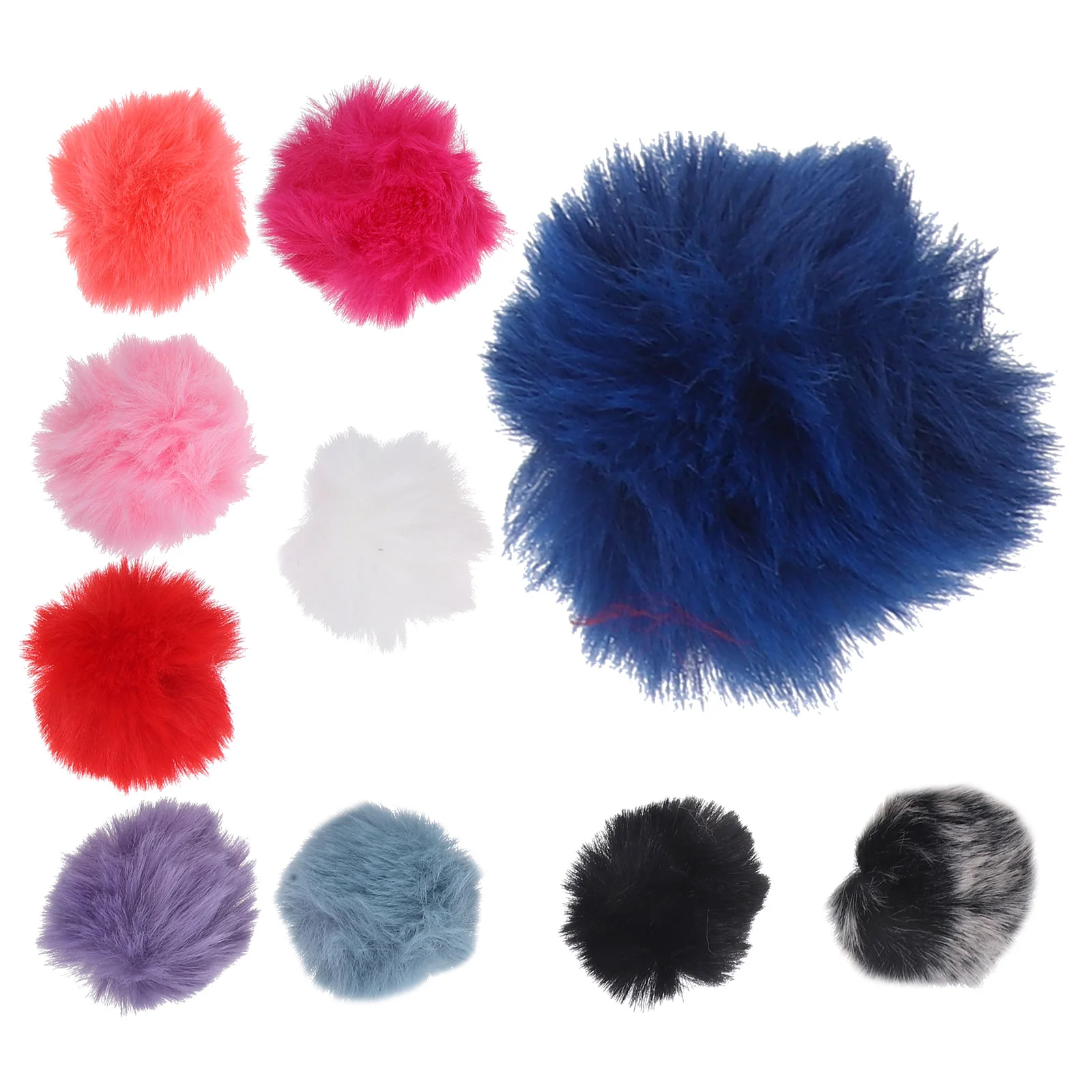 

10 Pcs Microphones Cover Wind Muff Screen Furry Sweater Windscreen for Lapel Windproof