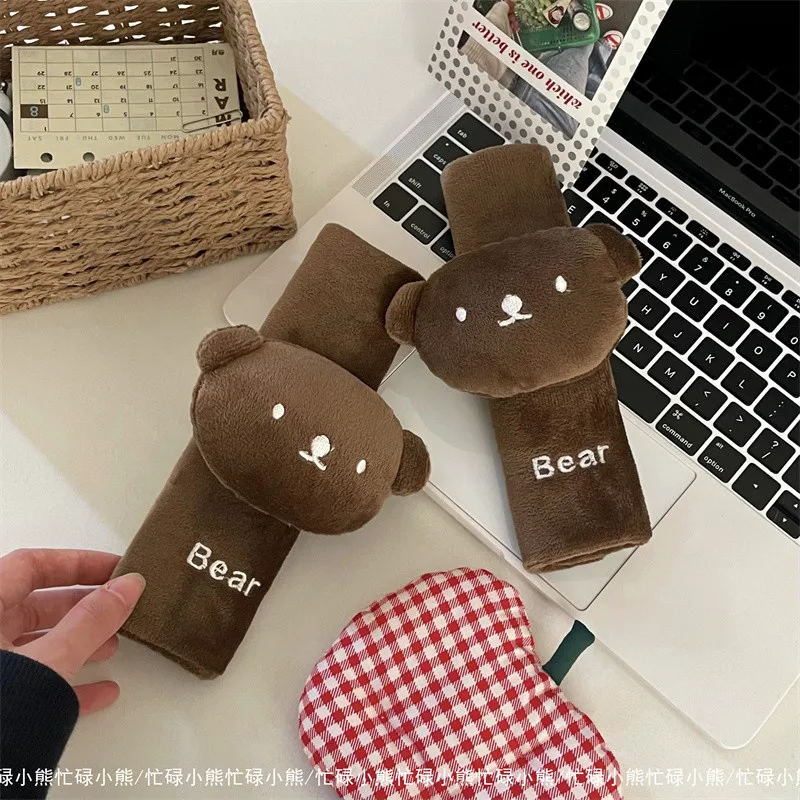 Miffy Custodia protettiva per auto Simpatico cartone animato anime Creativo Semplice Morbido Kawaii Ragazza Cintura di sicurezza per auto Protezione per le spalle Decorazione regalo