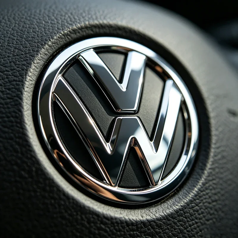 1 Stück ABS-Lenkradabdeckung mit Emblem-Aufkleber für VW Golf Amarok T5 Phaeton ID3 Tiguan T-Cross GTI – Detail 9
