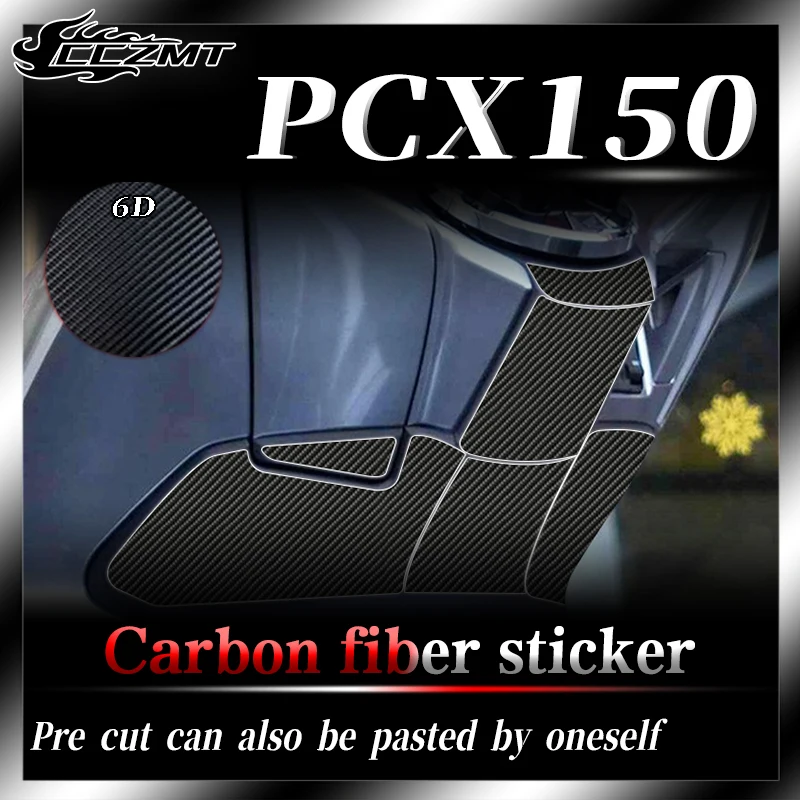 

For Honda PCX150 stickers 6D carbon fiber film paint surface TPU transparent protective film waterproof for body pasting