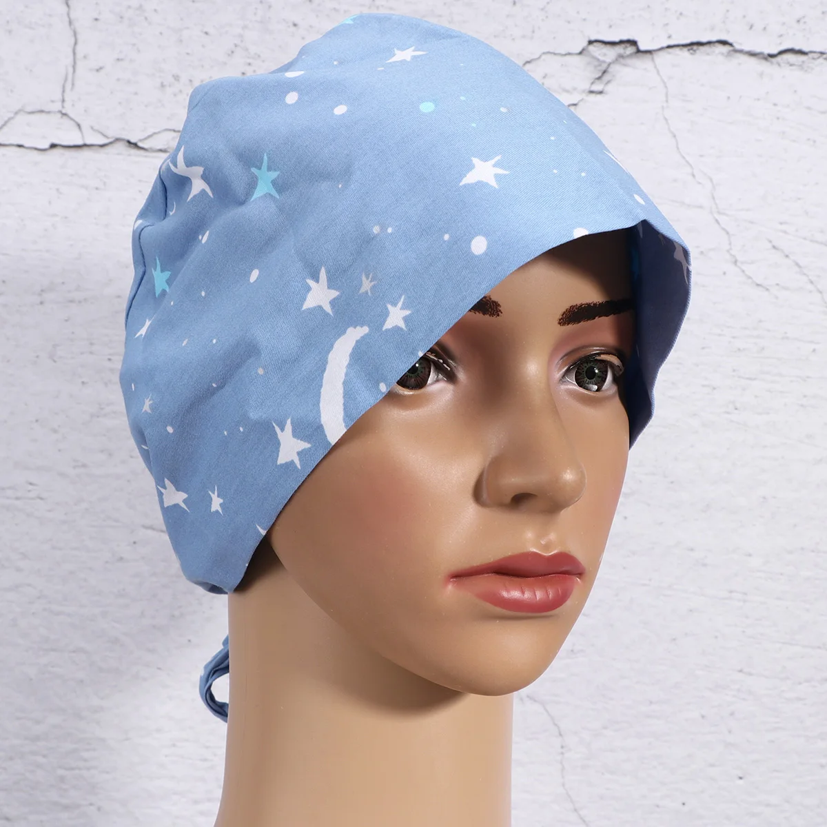 

Dust Cap Nurse Hat Cotton Lace Working Beautiful Men Women Adjustable Breathable Sweat Absorption Hair Loss Spa Chemo Cleaning
