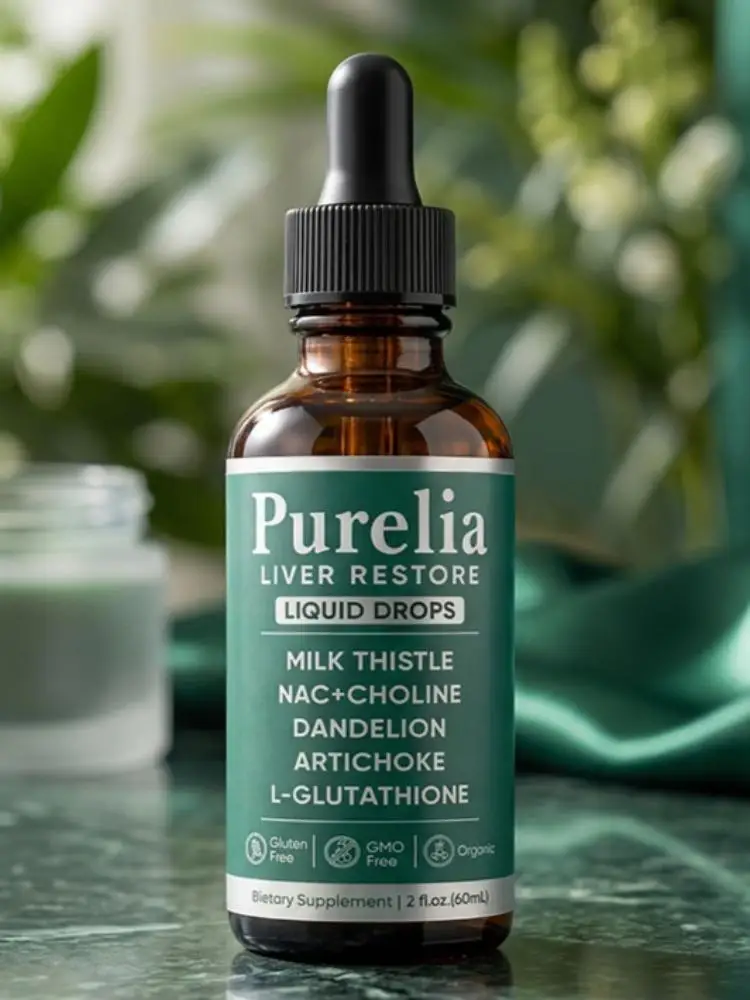 Purelia Leber-Regenerations-Tropfen Fortgeschrittenes Leber-Reinigungs-Elixier 1/2/3 Stück Natürliche Kräuter-Entgiftungsflüssigkeit Botanische Mischung Tägliche Pflege