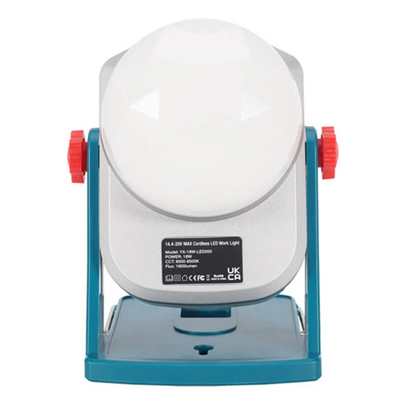 Imagem -06 - Led Lanterna Luz de Trabalho para Makita 18v Bateria de Lítio Bl1830 Bl1850 Portátil Lanterna Jobsite Luz Iluminação Emergência 1600lm