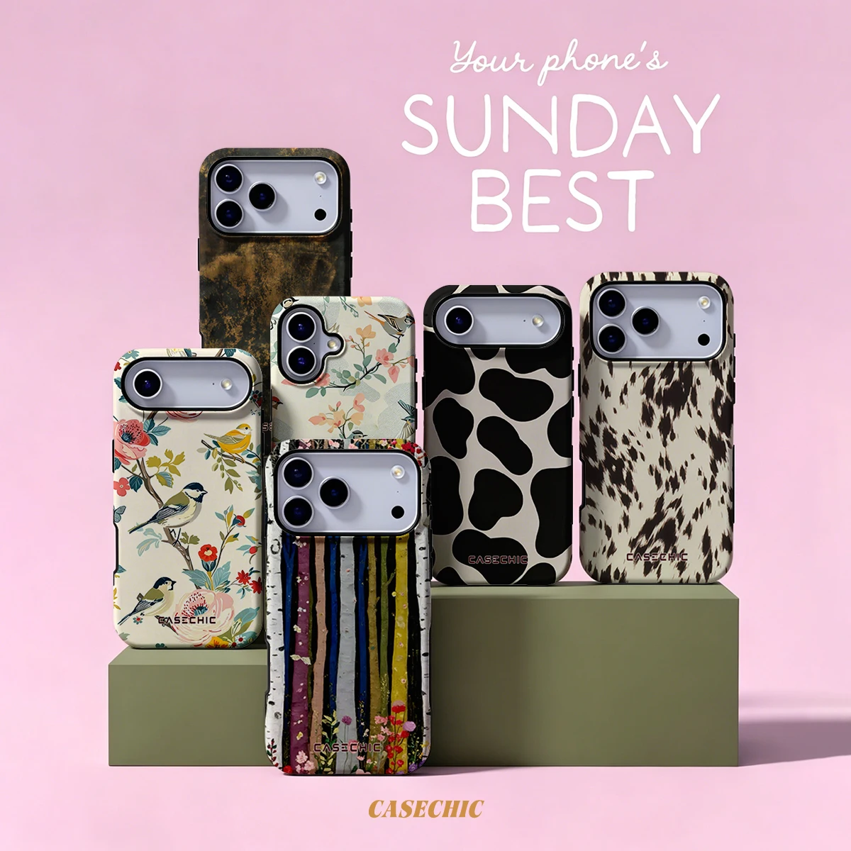 Birch Blossom Grove For Samsung Galaxy S26 S25 S24 A56 A36 Phone Case Double-Layer Protection Cover for Women Girl CaseChic