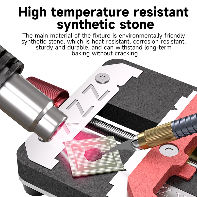 Imagem -02 - Universal Pcb Holder Jig Ajustável Resistência a Alta Temperatura Cpu ic Chip Solda Fixture Ferramentas de Remoção de Cola Chip
