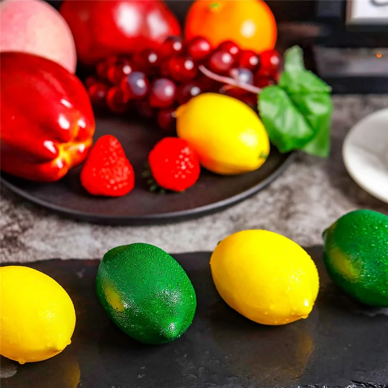 AA80-20 قطعة رغوة الليمون الاصطناعي للمنزل المطبخ مهرجان ديكور حفلات الزفاف ديكور محور
