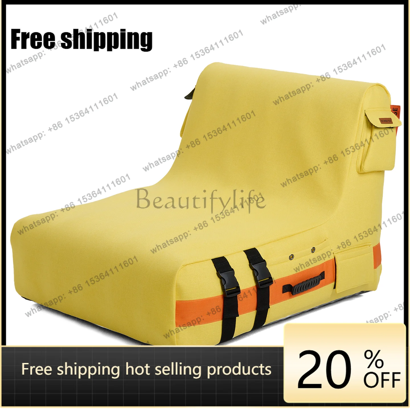Factory Direct Outdoor Camping Lazy Air Sofa Chair Inflatable Folding Leisure Automatic Inflatable Music Festival Sofa