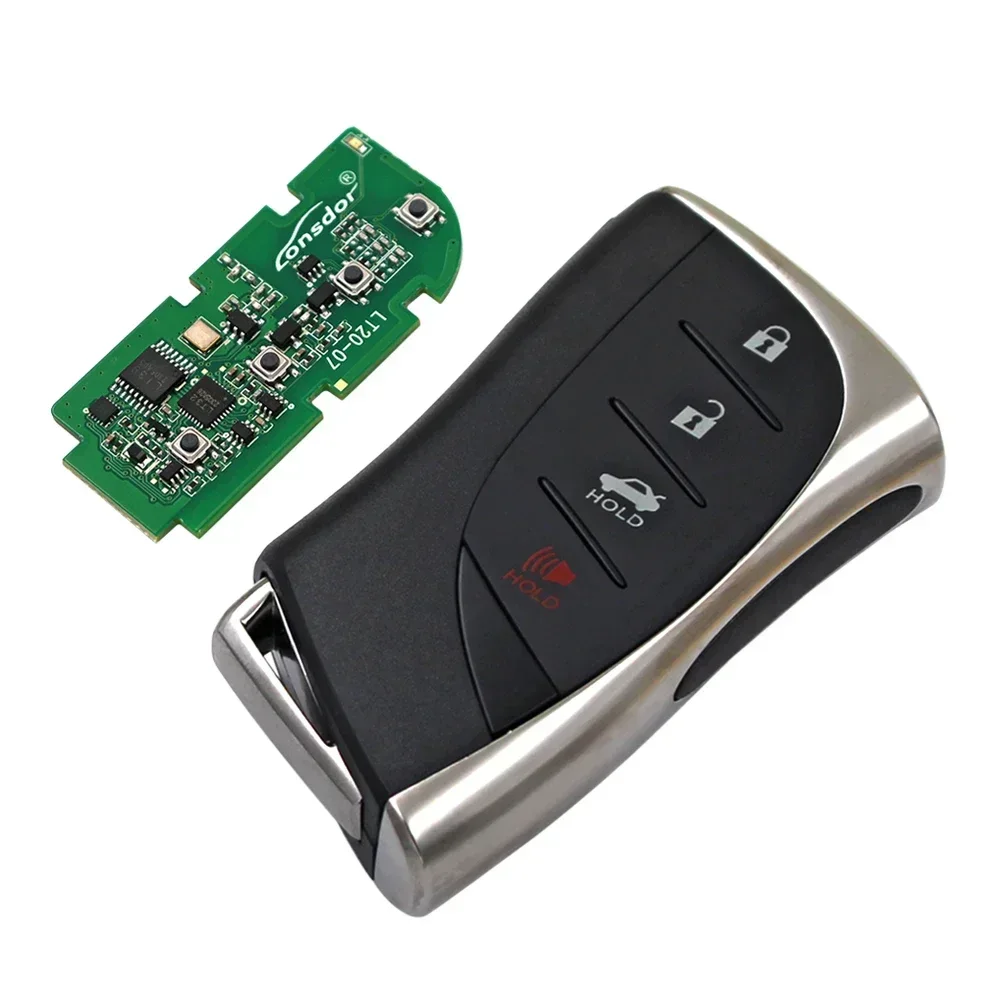 Ecusells 3/4 Buttons Smart Prox Keyless Go Car Remote Key 315Mhz/433MHz 8A Chip for Lexus ES300h ES200 LS500 LS500H Board 0440