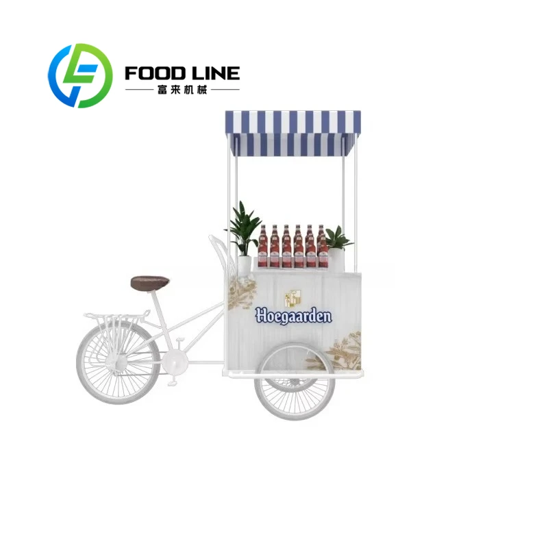 WholesaleCustomized Soluble Coffee Stand Outdoor Display Cart for Retail Street Business