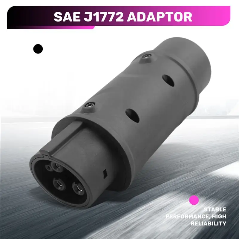Durable-SAE Adaptor IEC 62196 2 To J1772 Type 1 Electric Cars Charging EV Vehicle One Side Connector Charing Station 32A