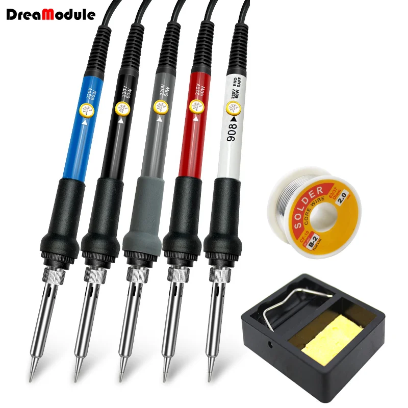 

EU/US 60W Electric Soldering Iron Kit Constant Temperature Rapid Heating Soldering Irons Welding Protective pad Accessories