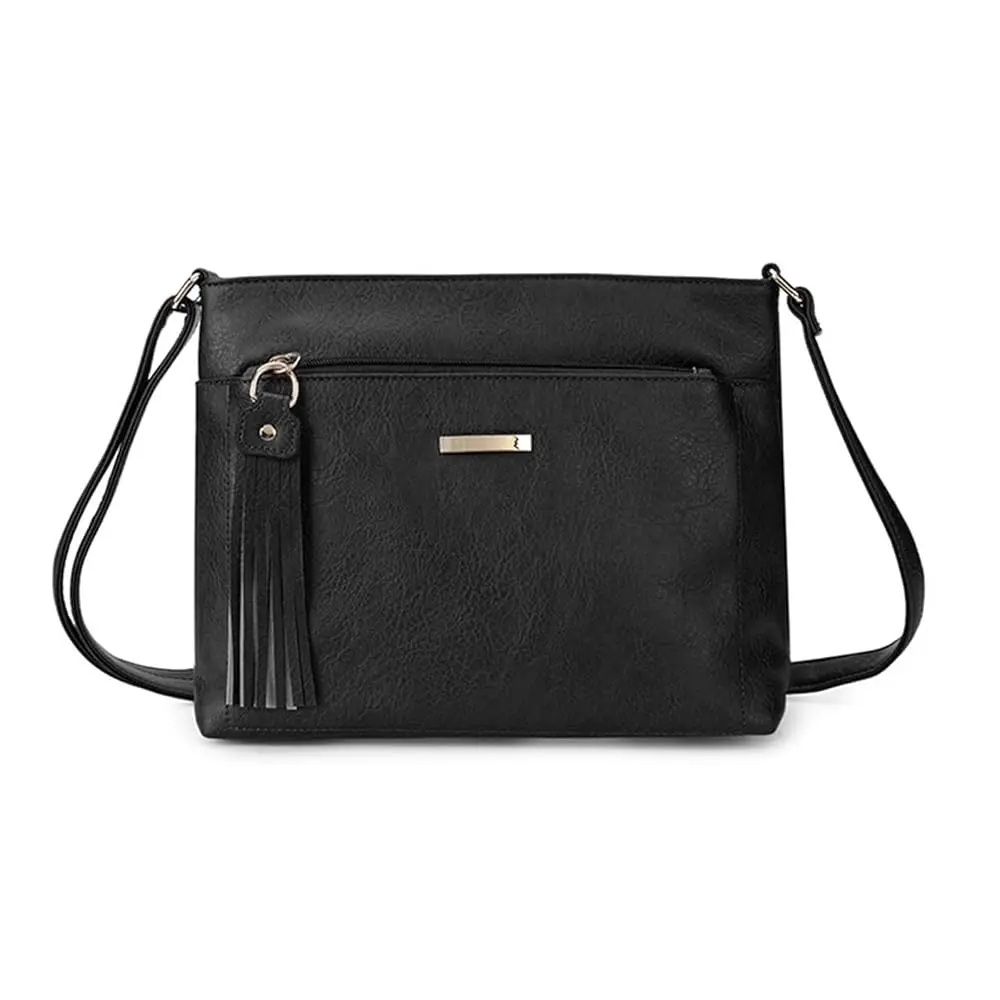 

Tassels Crossbody Bags for Women with Weaving Straps Leather Shoulder Purse Trendy Travel Handbags