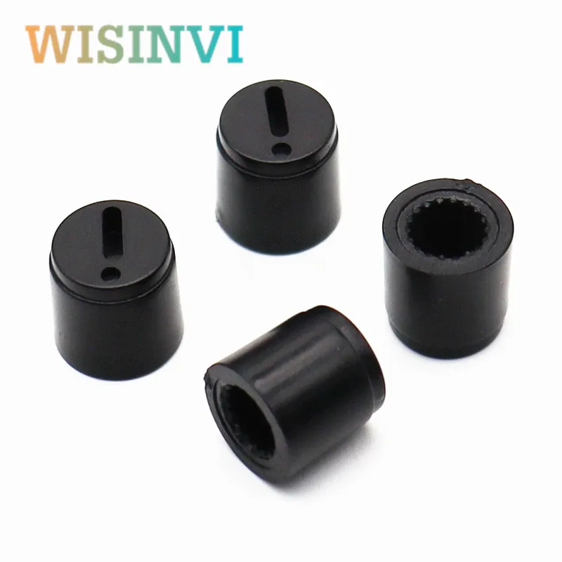 10pcs 11×11mm plastic Potentiometer Encoder Knob Amplifier Adjusting knob cap lectronic Instruments switch cap Flower Shaped