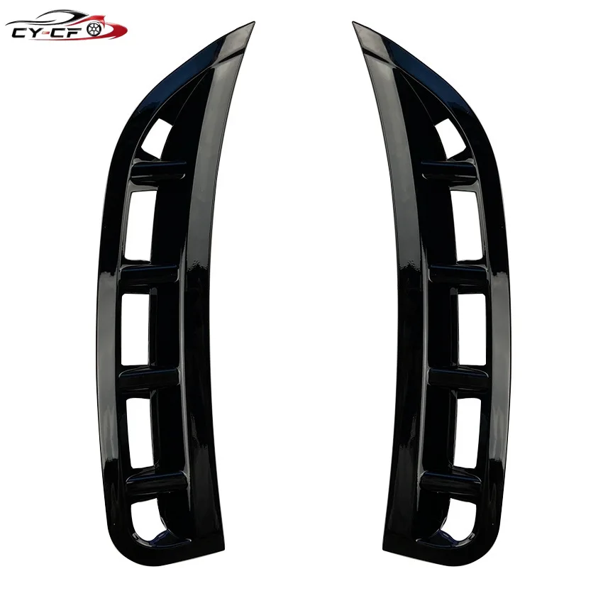 For Mercedes Benz GLE W167 2019-2023 AMG Style Front Air Vent Cover Trim Gloss Black 3M Adhesive Exterior Styling Upgrade