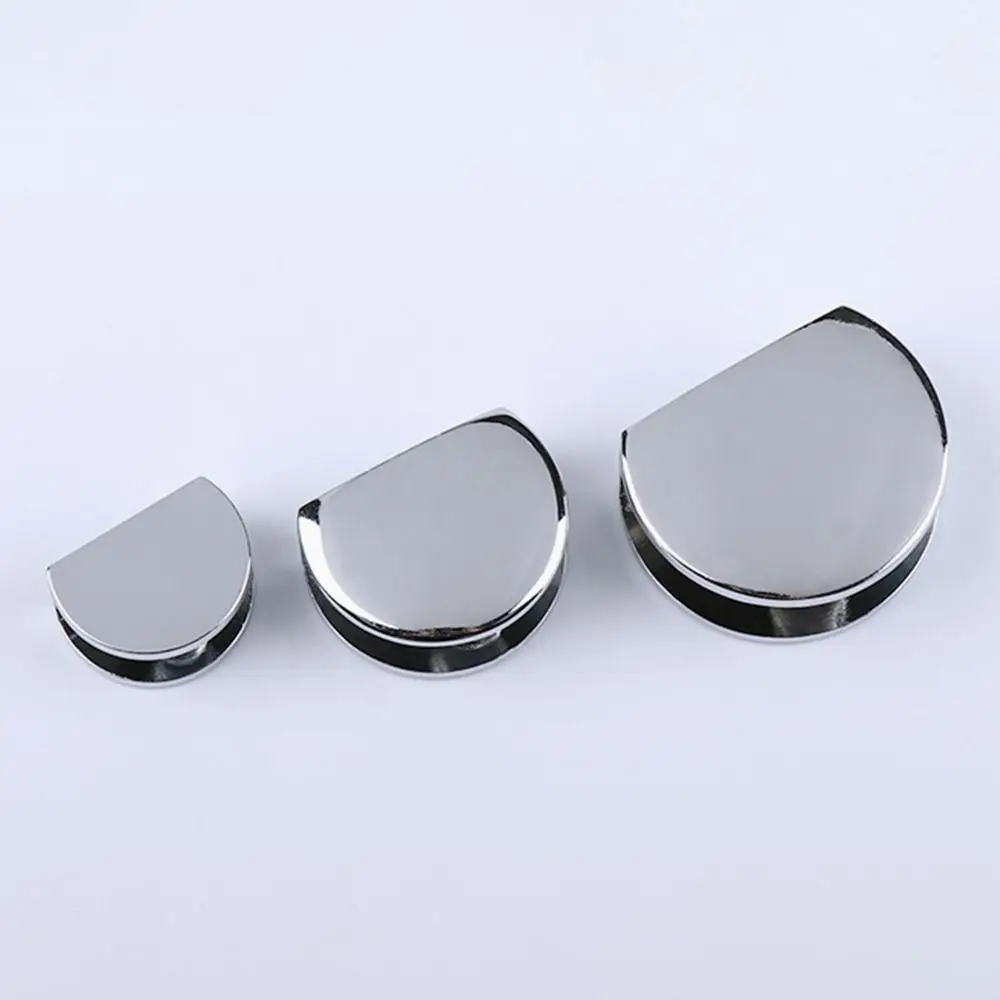 1Pc Thicken Nickel Finish For 6-12mm Shelves Clips Panel Bracket Glass Clamp Shelf Holder Support