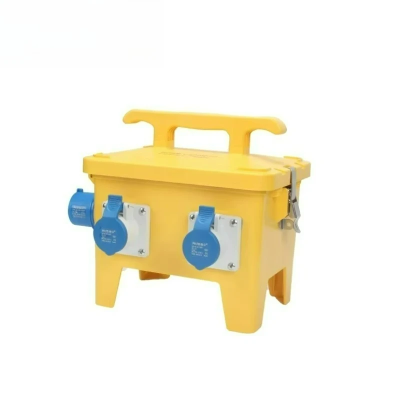 Yellow Multifunctional Convenient Socket Box Mobile Power Aviation Socket Box Security Equipment Shell Maintenance Box
