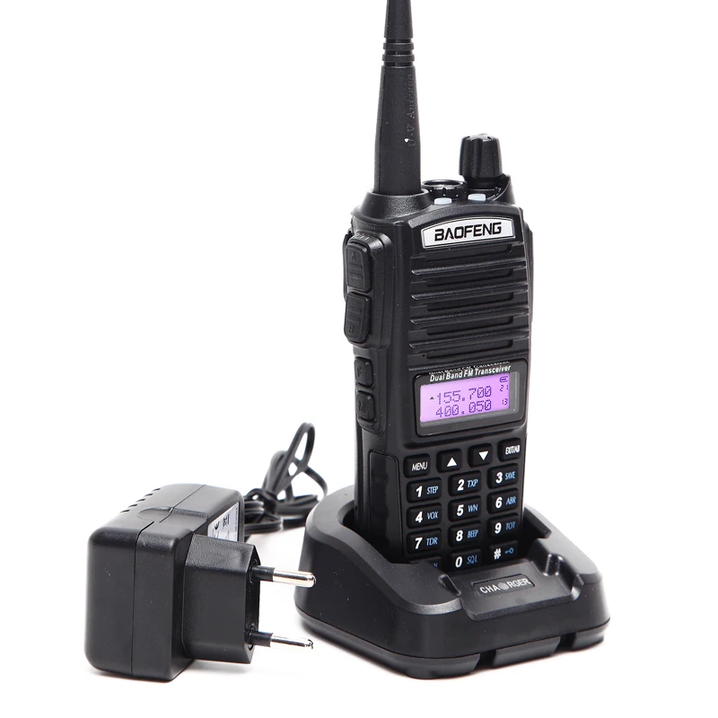 Baofeng-UV-82 Walkie Talkie, UV-82, Dual Band, VHF, UHF, UHF, Double PTT, Amateur Portable Radio, UV-82, 5W, 2Pcs