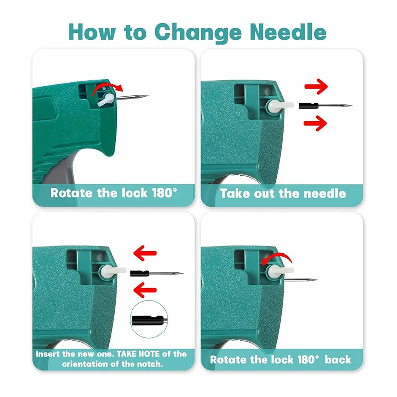 -MEOF Tagginggun Kit con custodia rigida, tagginggun per abbigliamento, attacco standard per microstitch al dettaglio per vestiti