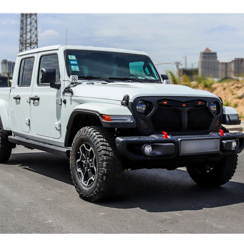 

Внедорожная решетка Maiker, матовый черный материал ABS, 100% подходит для автомобильного аксессуара для Gladiator JT и Wrangler JL