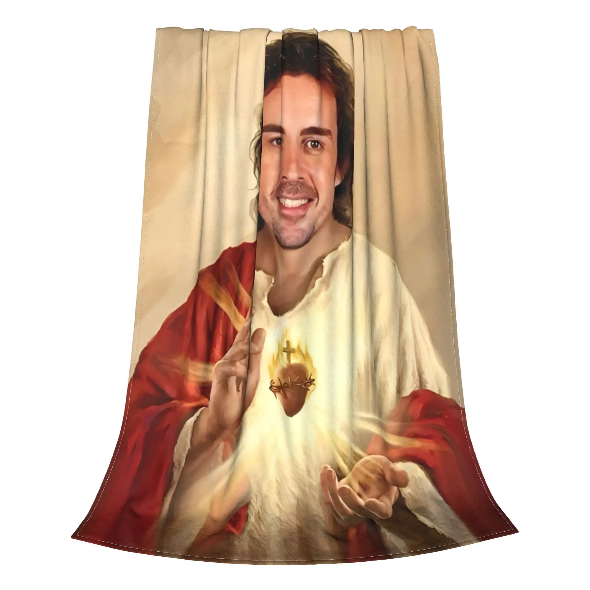 فرناندو ألونسو سانت بطانية قطيفة للأطفال الفانيلا رمي بطانية للمنزل ديكور دافئ لينة جودة مخصصة المفرش الحاضر #2