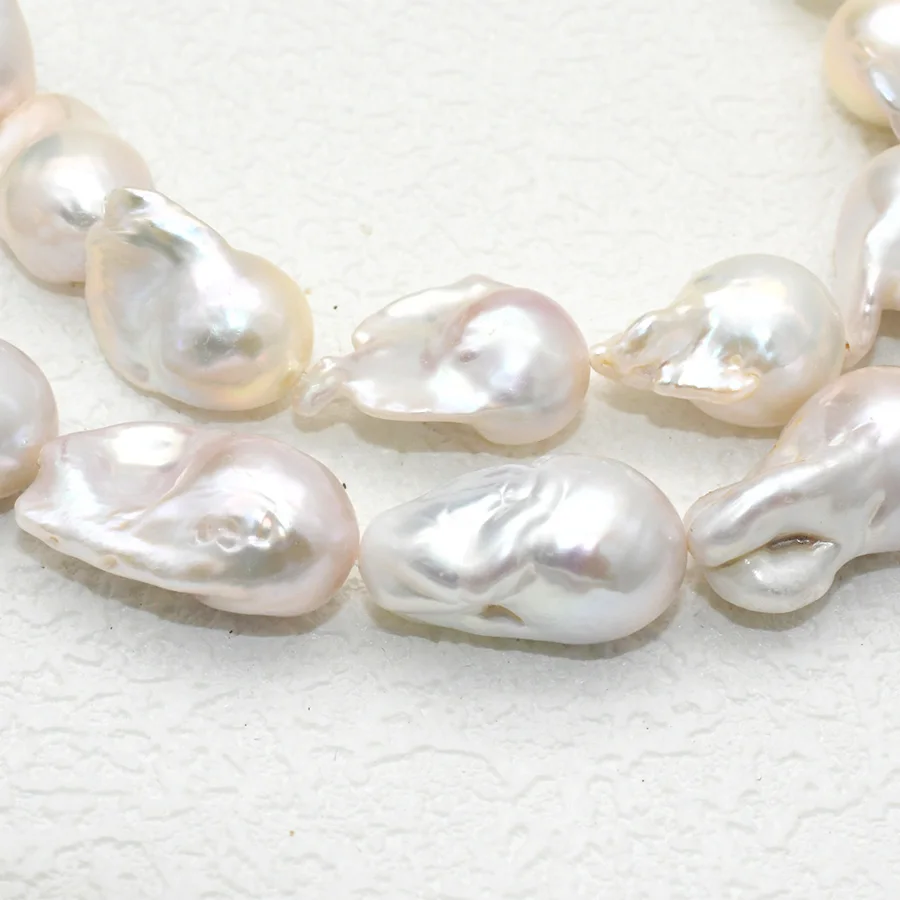 1strand Grade AAA Natural Freshwater Barque Shape Pearl Beads For Necklace Making